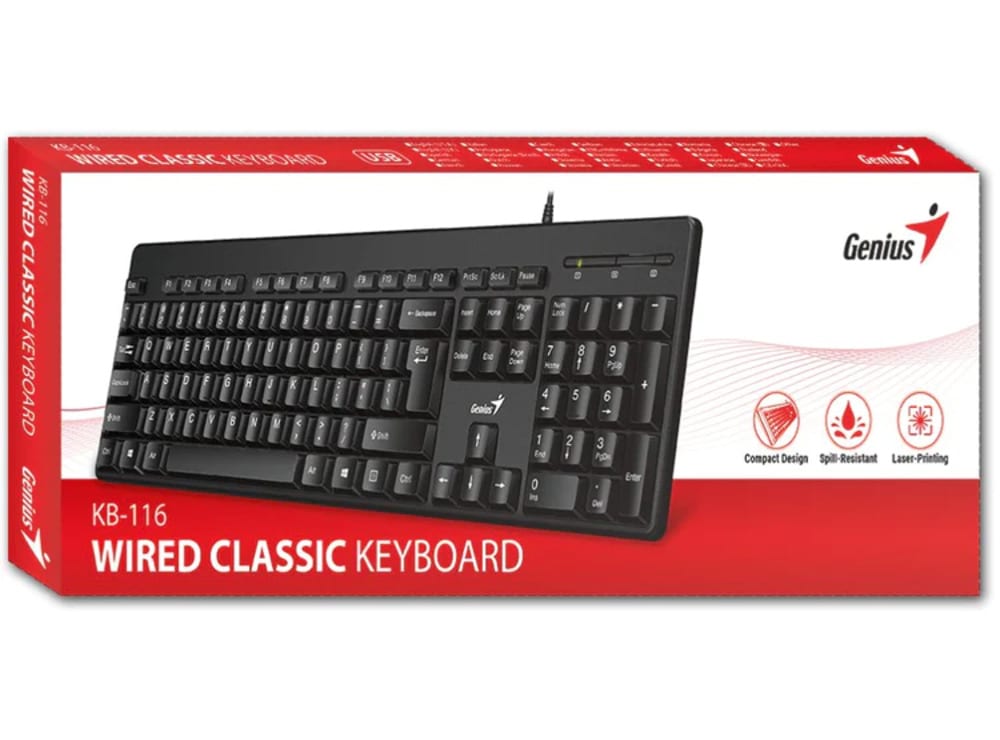 TECLADO GENIUS ALÁMBRICO USB KB-1162
