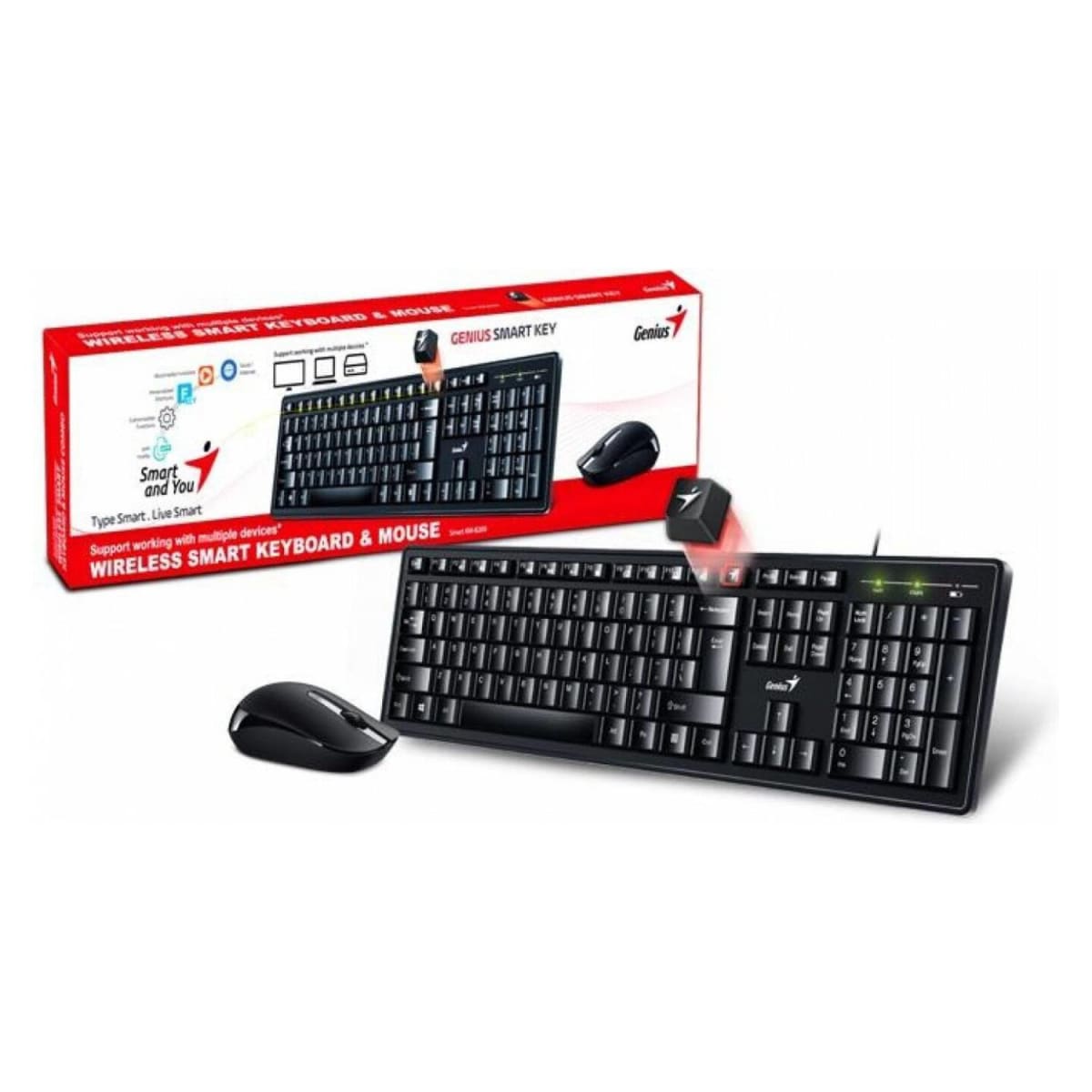 KIT MOUSE Y TECLADO INALÁMBRICO GENIUS KM-82002