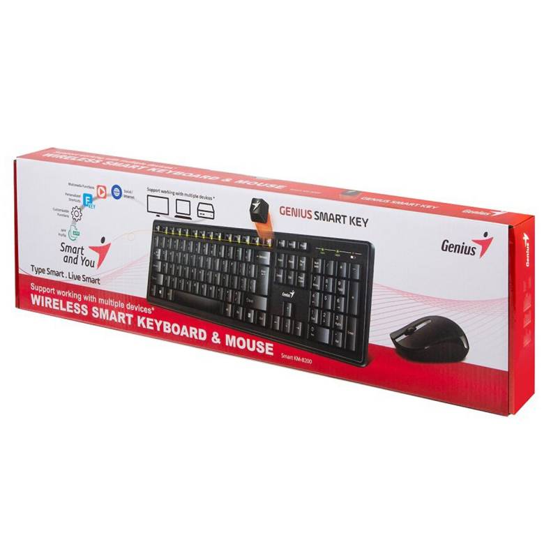 KIT MOUSE Y TECLADO INALÁMBRICO GENIUS KM-82003