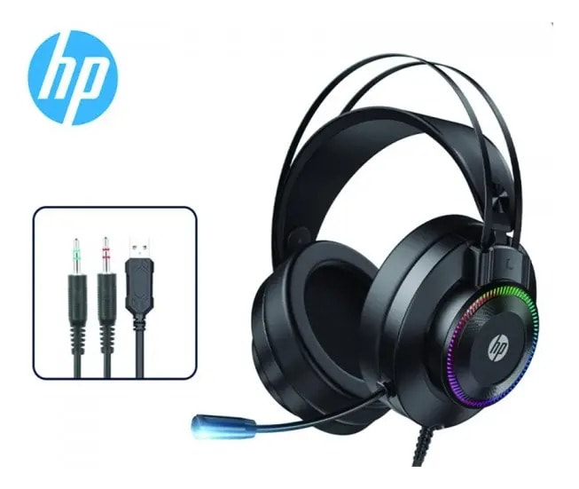 Audifonos Gamer HP GH10S Jack 3.5mm Pc Consolas Negro2