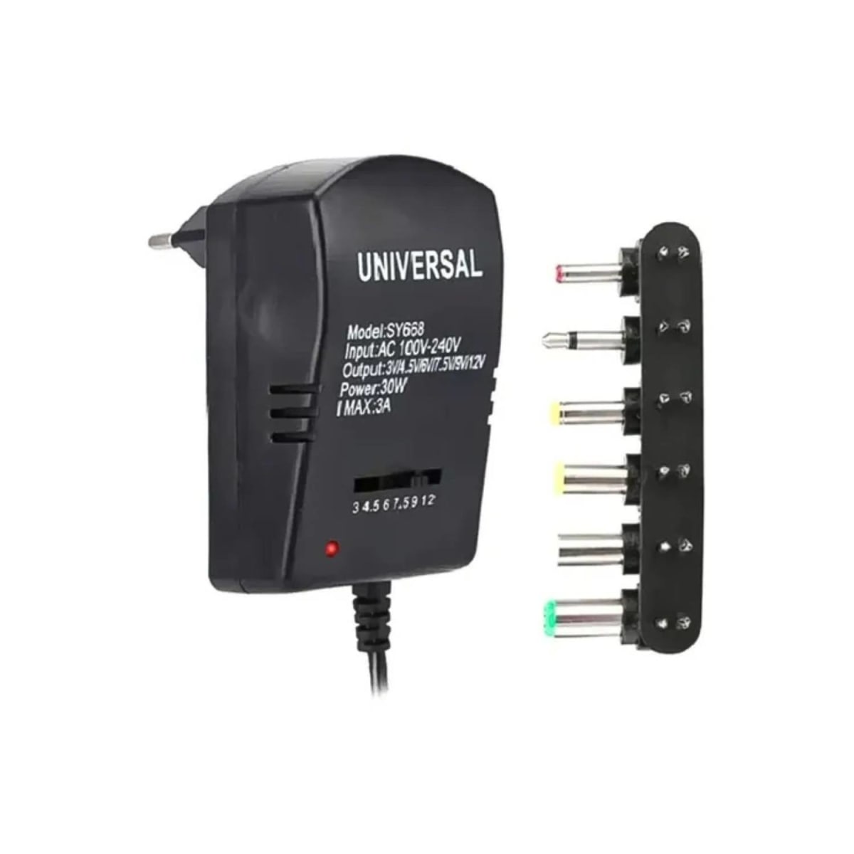 Cargador Universal De 3v A 12v Fuente De Poder 12v Regulable 0