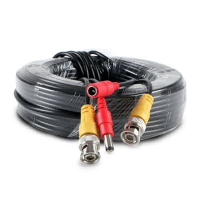 Cable Para Camara De Vigilancia De 20 Metros, Bnc Y Dc.4