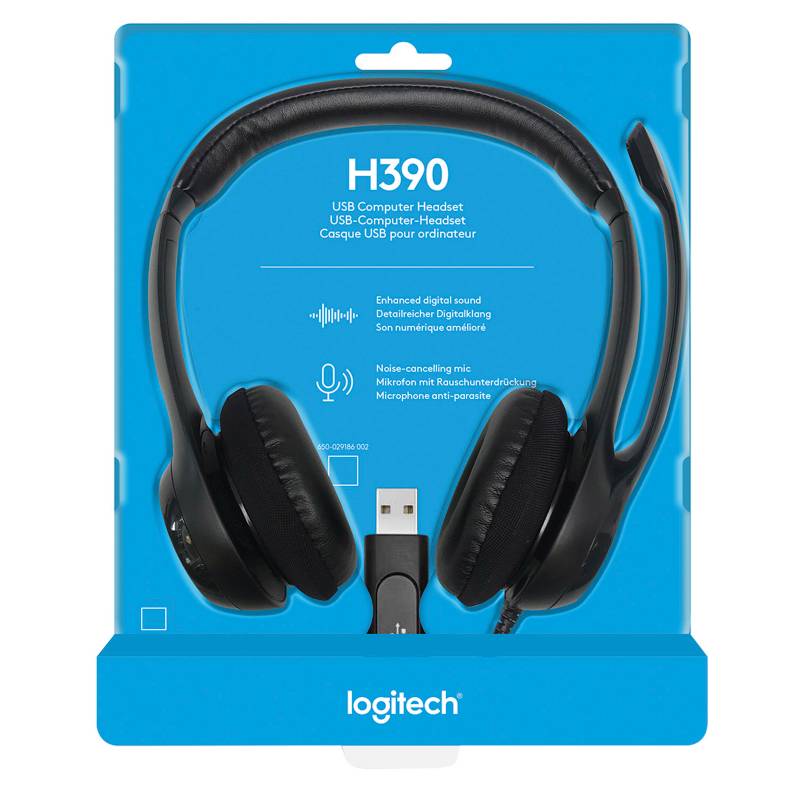 AUDIFONOS USB LOGITECH H390 CANCELACIÓN DE RUIDO6