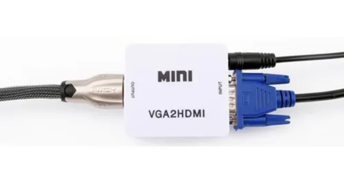 Adaptador Convertidor De Hdmi A Vga Con Audio2