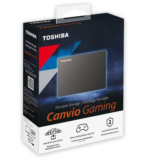 Disco Duro Externo Toshiba Canvio Gaming 2Tb Cable Usb Tipo-A Entrada Micro-B 0