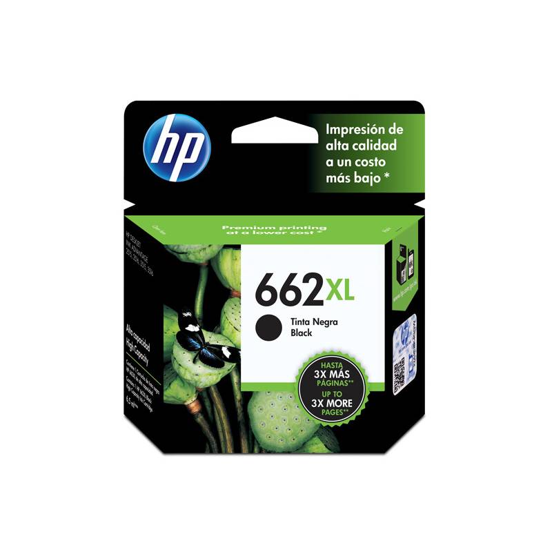 Cartucho Tinta Impresora Hp 662Xl Negro 360 Paginas Cz105Al 0