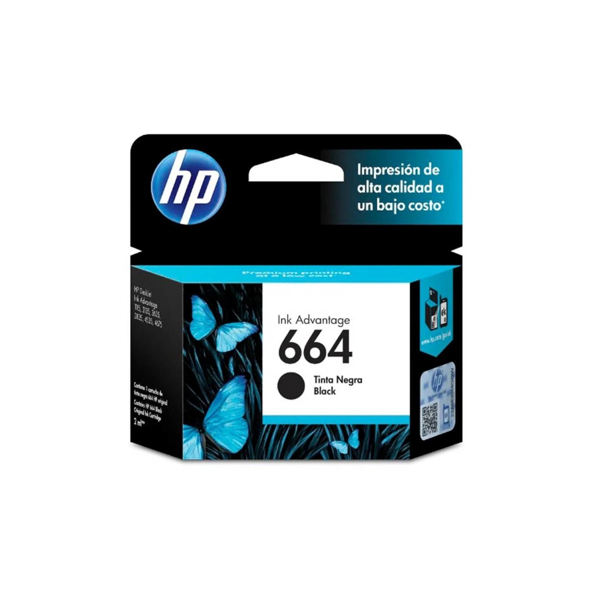 CARTUCHO DE TINTA HP 664 ADVANTAGE NEGRO 120 PÁGINAS 0