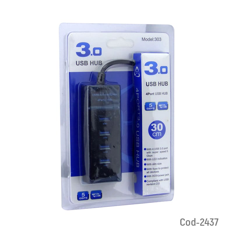 HUB USB 4 PUERTOS USB 3.0 COD.24375