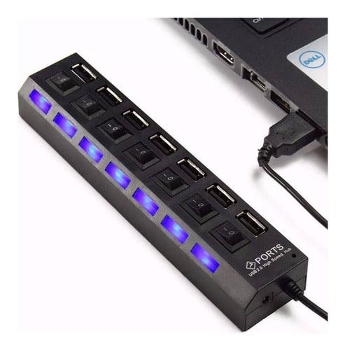 HUB USB 2.0 7 PUERTOS DBLUE DBHUB0612