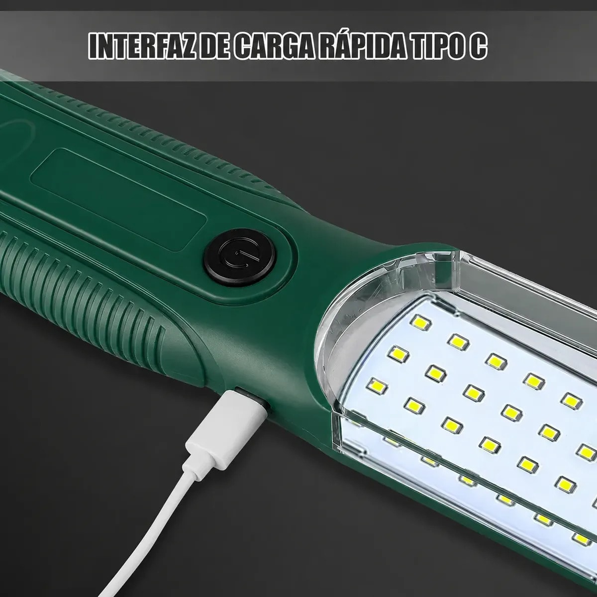 Lámpara De Emergencia Led Con Gancho Y Magnética Trabajo Irm-126053