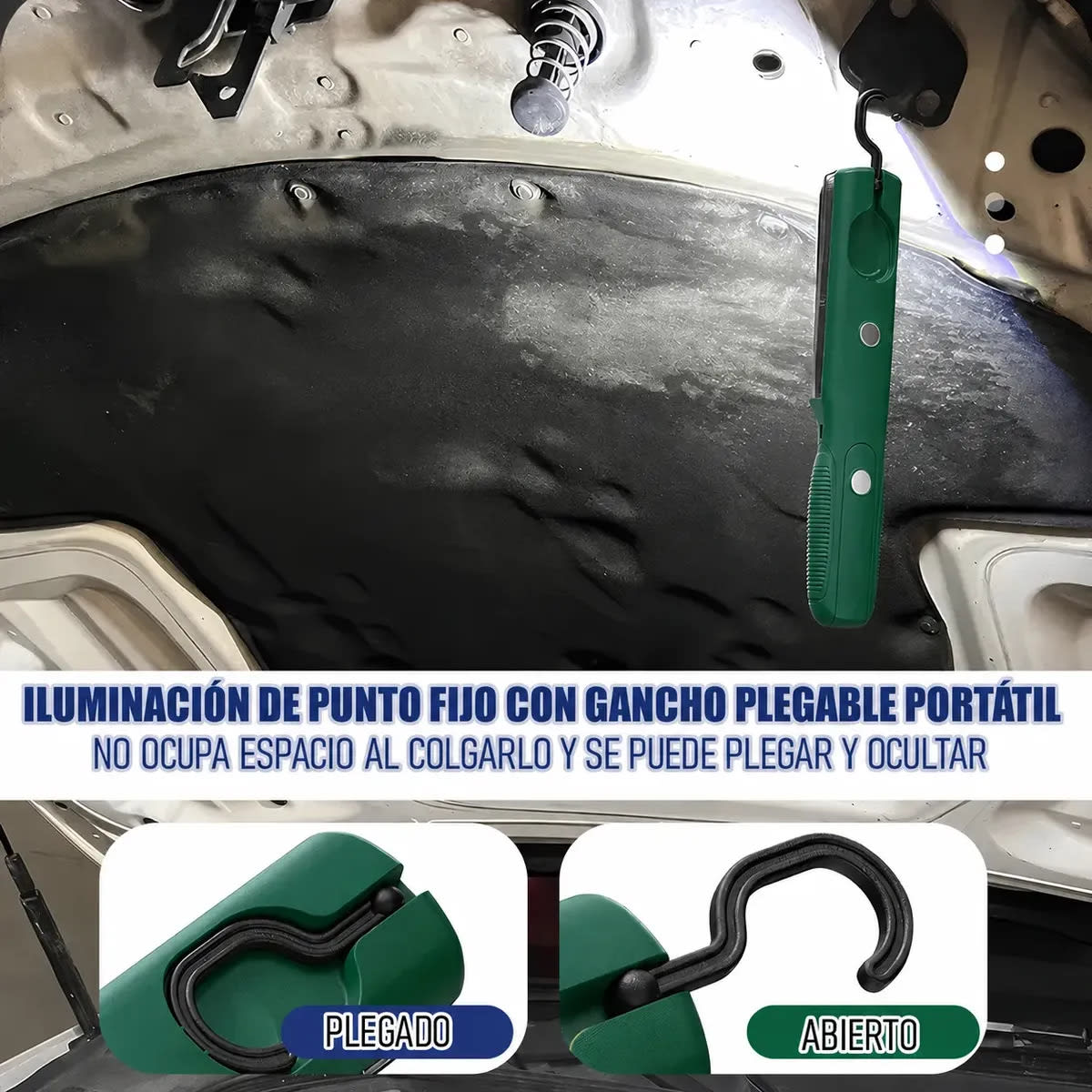 Lámpara De Emergencia Led Con Gancho Y Magnética Trabajo Irm-126054