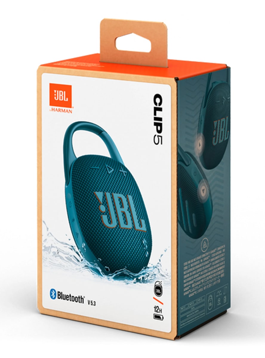 PARLANTE PORTÁTIL JBL CLIP 5 BT 5.3 7W RMS IP67 15HR USB-C AZUL2