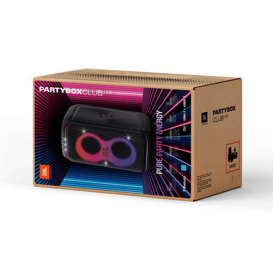 PARLANTE PORTÁTIL JBL PARTY BOX CLUB 120 160W RMS BT 5.3 AUX JACK4
