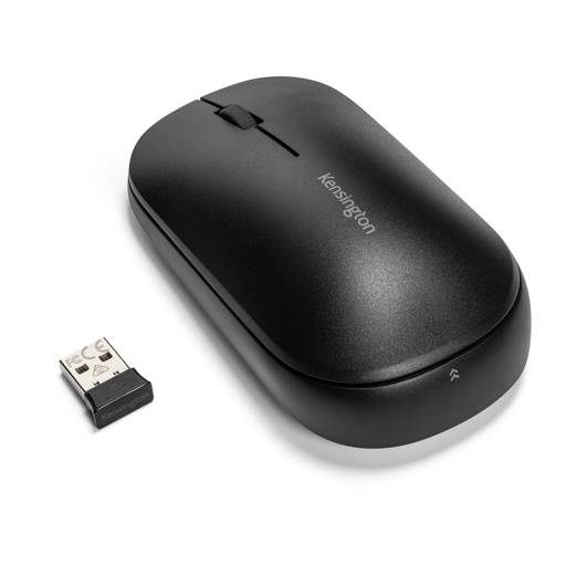 MOUSE INALÁMBRICO BLUETOOTH KENSINGTON DUAL SURE TRACK BT 5.0 / DONGLE USB 3 BOTONES 2400 DPI NEGRO 0