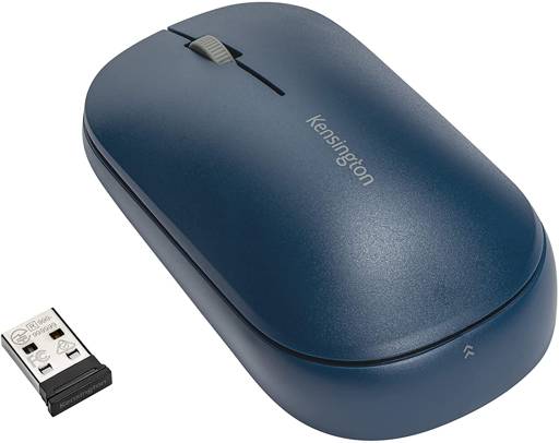 MOUSE INALÁMBRICO BLUETOOTH KENSINGTON DUAL SURE TRACK BT 5.0 / DONGLE USB 3 BOTONES 2400 DPI AZUL 0