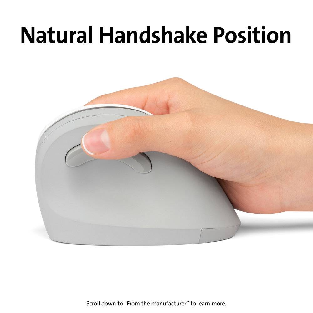 MOUSE ERGONÓMICO KENSINGTON VERTICAL PROFIT ERGO 6 BOTONES 20 METROS GRIS6