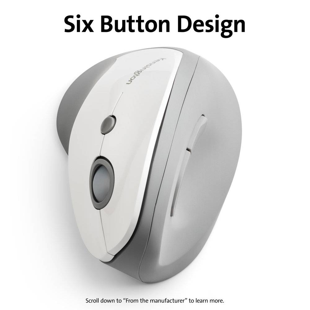 MOUSE ERGONÓMICO KENSINGTON VERTICAL PROFIT ERGO 6 BOTONES 20 METROS GRIS5