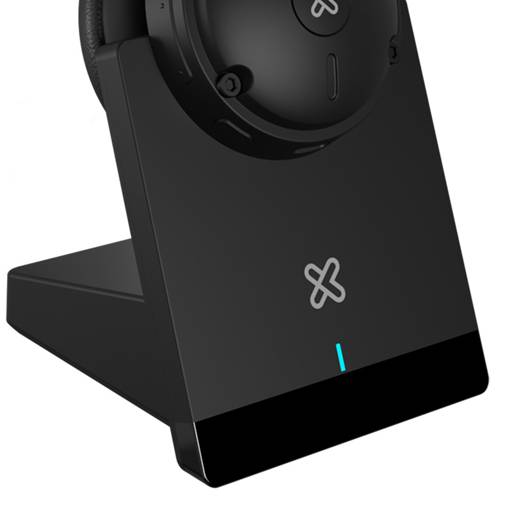 AUDIFONO INALÁMBRICO PARA CONFERENCIAS KLIP XTREME CONEXION DUAL BASE DE CARGA MONO KCH-9053