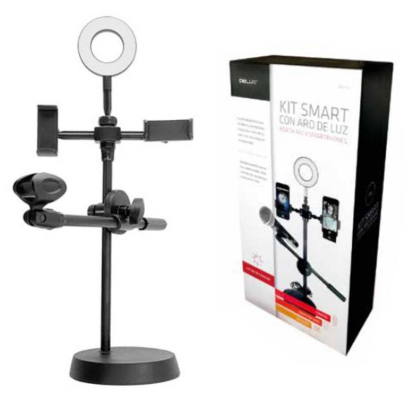 KIT ARO DE LUZ CON PORTA MICRÓFONO Y CELULAR DBSC0562