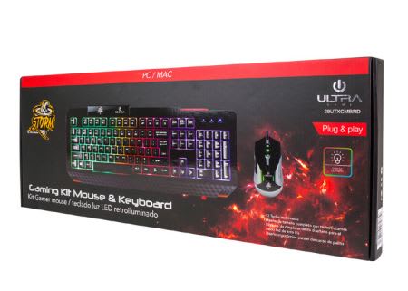 KIT GAMER ULTRA TECLADO + MOUSE RETROILUMINADO CMBRD2