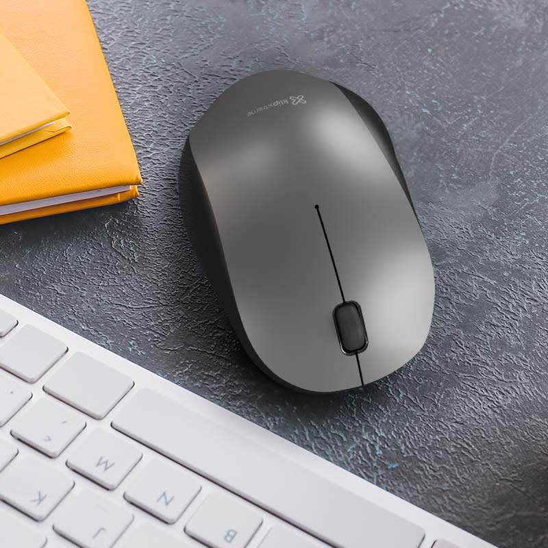 MOUSE BLUETOOTH KLIP XTREME FURTIVE BT 5.0 3 BOTONES 1600 DPI GRIS3