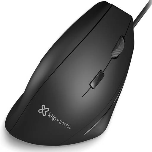 MOUSE ALÁMBRICO ERGONÓMICO KLIP XTREME KREST VERTICAL 6 BOTONES KMO-505 0