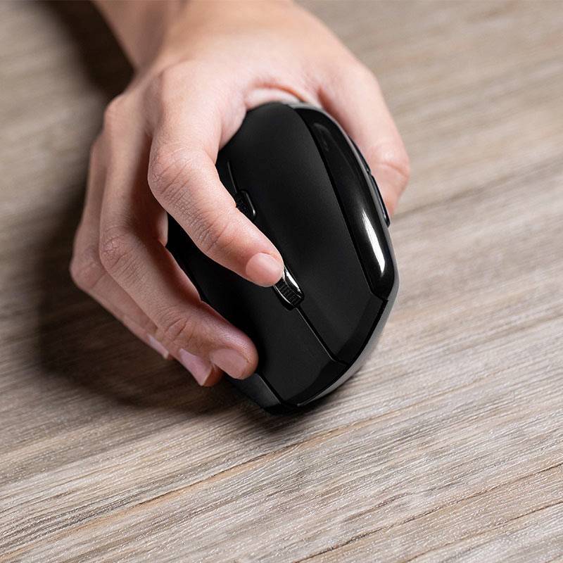 MOUSE INALÁMBRICO ERGONÓMICO VERTICAL KLIP XTREME EVER REST DIESTRO 2.4GHZ 6 BOTONES7