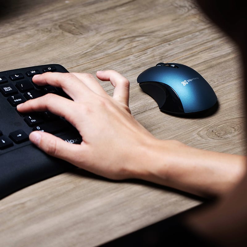 MOUSE INALÁMBRICO KLIP XTREME 2.4GHZ SILENCIOSO 1600DPI 3 BOTONES KMW-400BL3