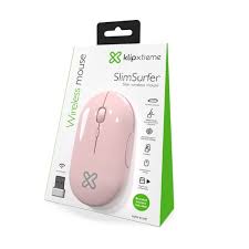 MOUSE INALÁMBRICO KLIP XTREME 2.4 GHZ SLIM AMBIDIESTRO 4 BOTONES 1600 DPI KMW-415PK2