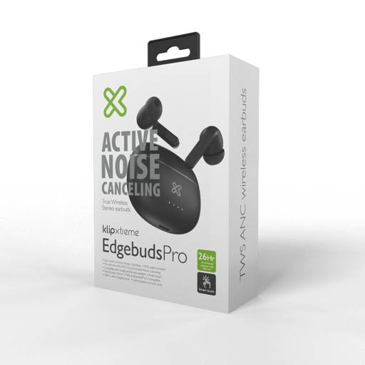 AUDIFONOS INALÁMBRICOS BLUETOOTH EDGE BUDS PRO BAT 26HRS IPX3 BT 5.3 ANC ACTIVA2