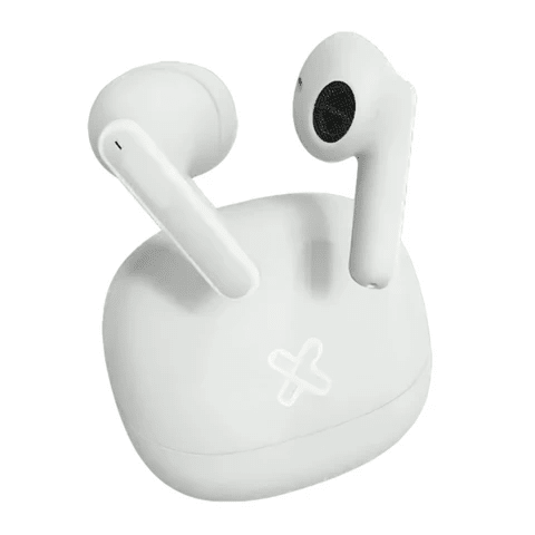 AUDIFONOS KLIP XTREME TRUE WIRELESS 20 HRS IPX4 GOOGLE Y SIRI KTE-007WH2