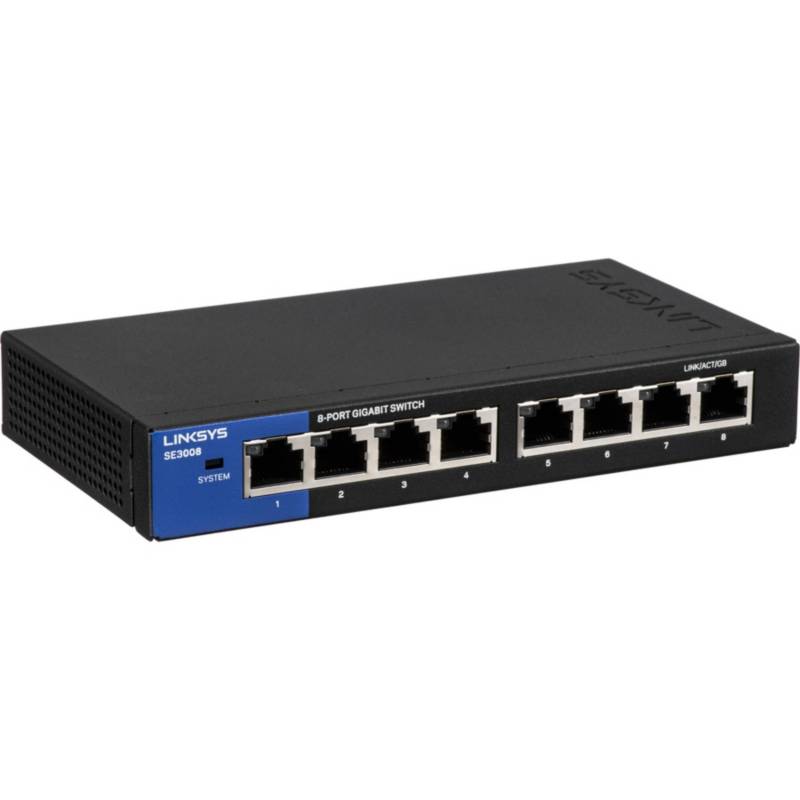 SWITCH LINKSYS SE3008 8 PUERTOS GIGABIT 10/100/10002