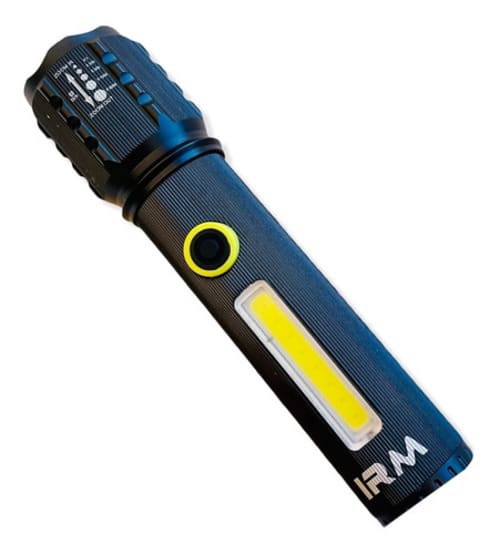 Linterna De Mano Recargable Con Zoom 2 En 1 Aluminio3