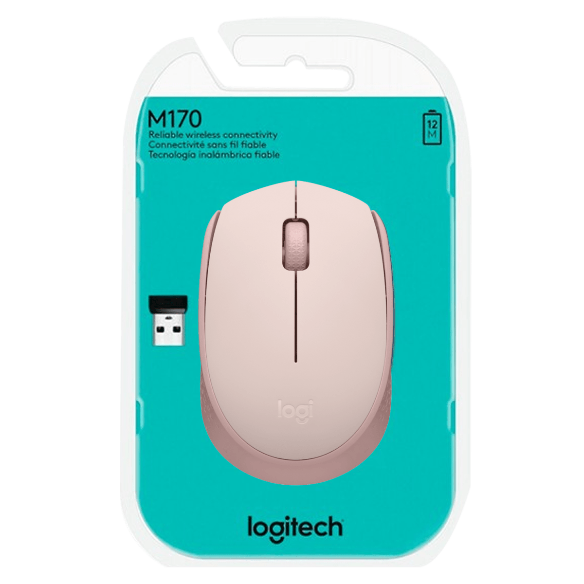 MOUSE INALÁMBRICO LOGITECH 1000 DPI 3 BOTONES 2.4GHZ M1702