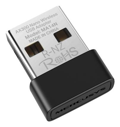 ADAPTADOR WIFI USB MERCUSYS AX300 NANO 300MB/S MA14N2