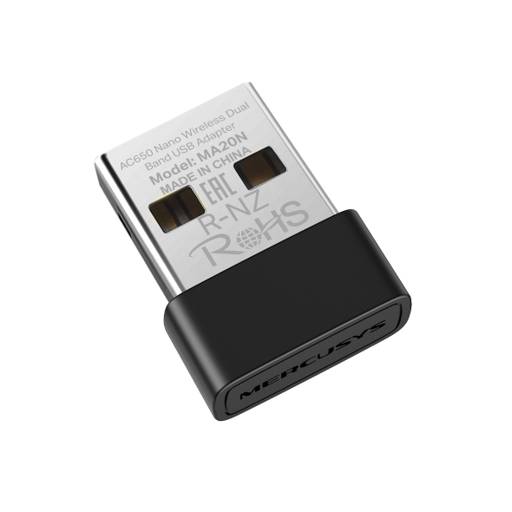 Adaptador USB Nano Wi-Fi Mercusys MA20N Doble Banda 433 Mbps3