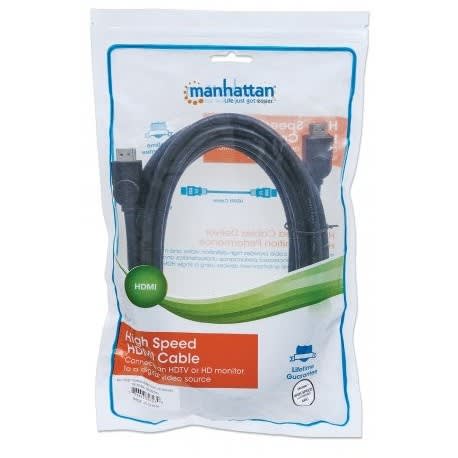 Cable hdmi 4k, 3D Negro blindado 5m2