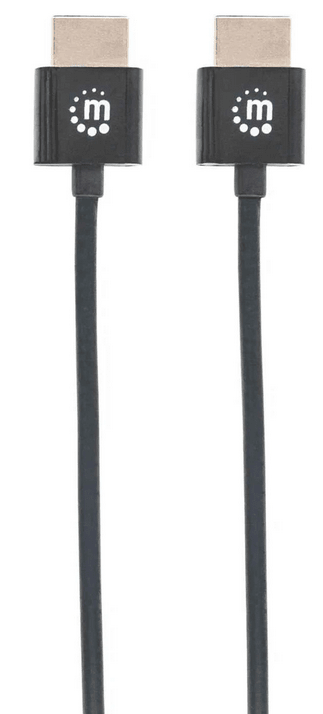 Cable HDMI Mahattan ultra delgado C/Ethernet 1m 2