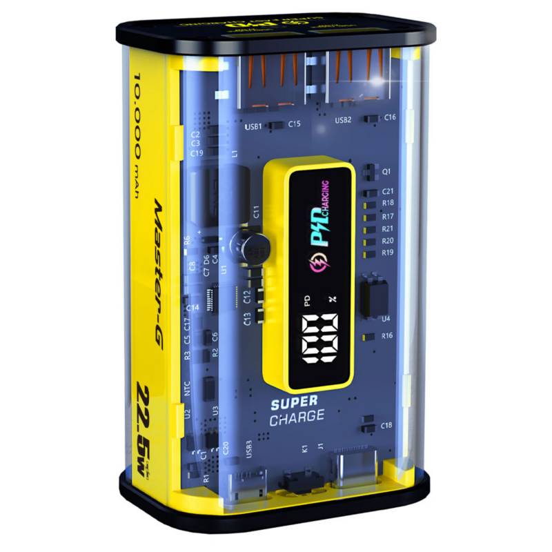 PORWE BANK CARGADOR PORTÁTIL MASTER G UCP10000T 10000MAH 22.5W2