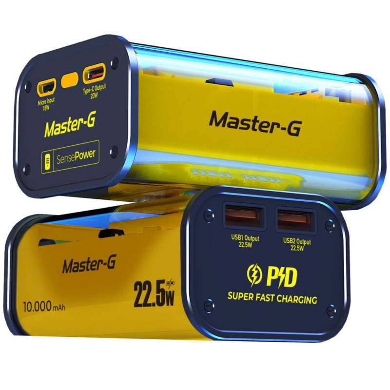 PORWE BANK CARGADOR PORTÁTIL MASTER G UCP10000T 10000MAH 22.5W3