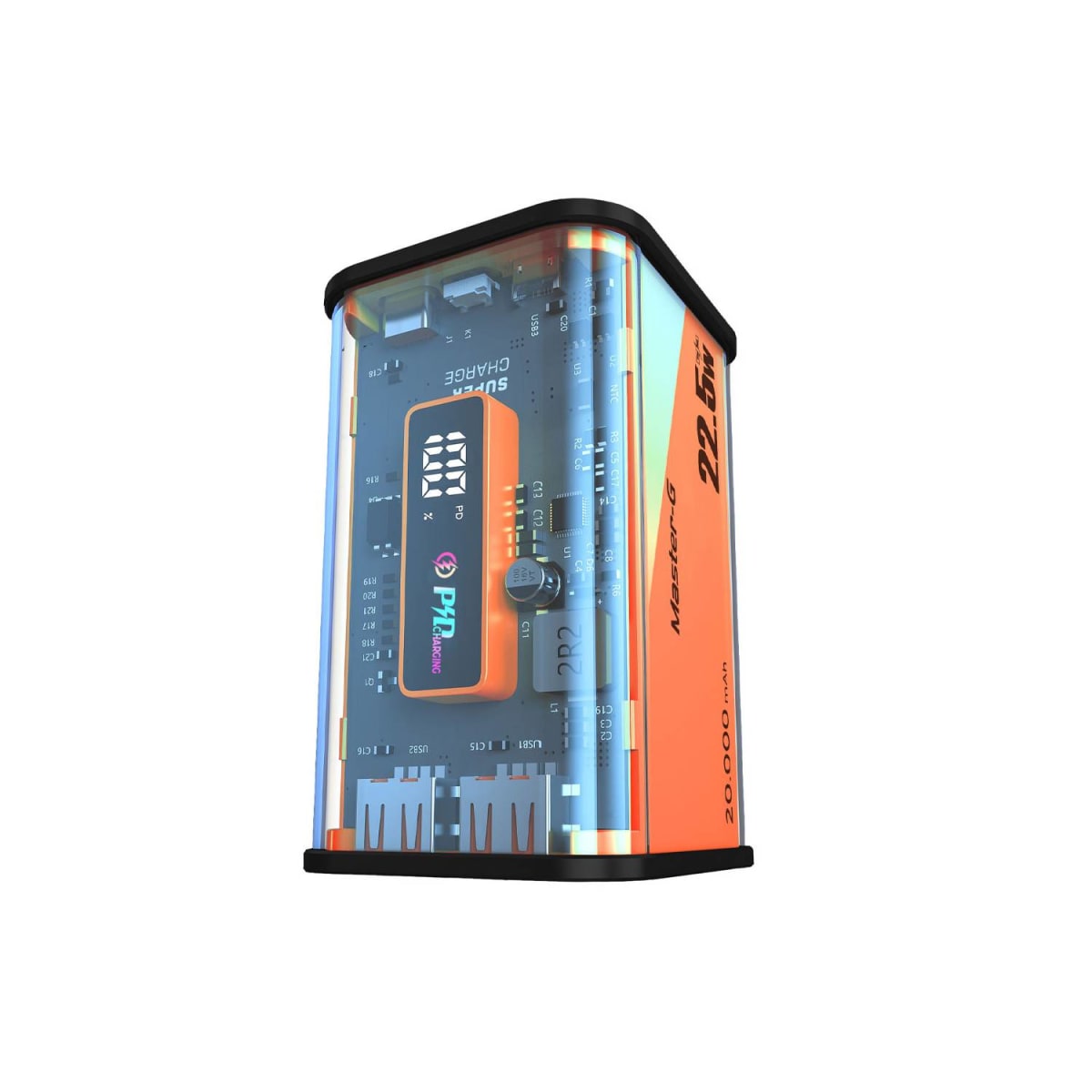 POWER BANK CARGADOR PORTÁTIL MASTER G UCP20000T 20000mah 22.5w2