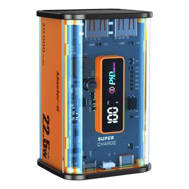 POWER BANK CARGADOR PORTÁTIL MASTER G UCP20000T 20000mah 22.5w 0