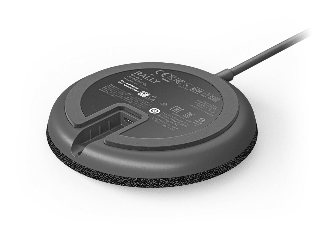 MICRÓFONO MODULARE CON RIGHTSOUND BASE DE MICRÓFONO LOGITECH RALLY3