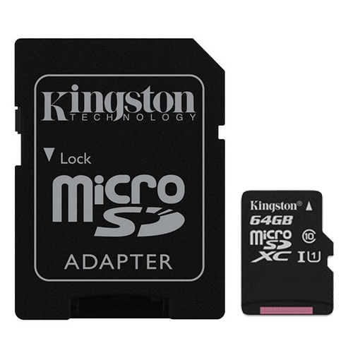 TARJETA MICRO SDXC KINGSTON 64GB CLASE 102