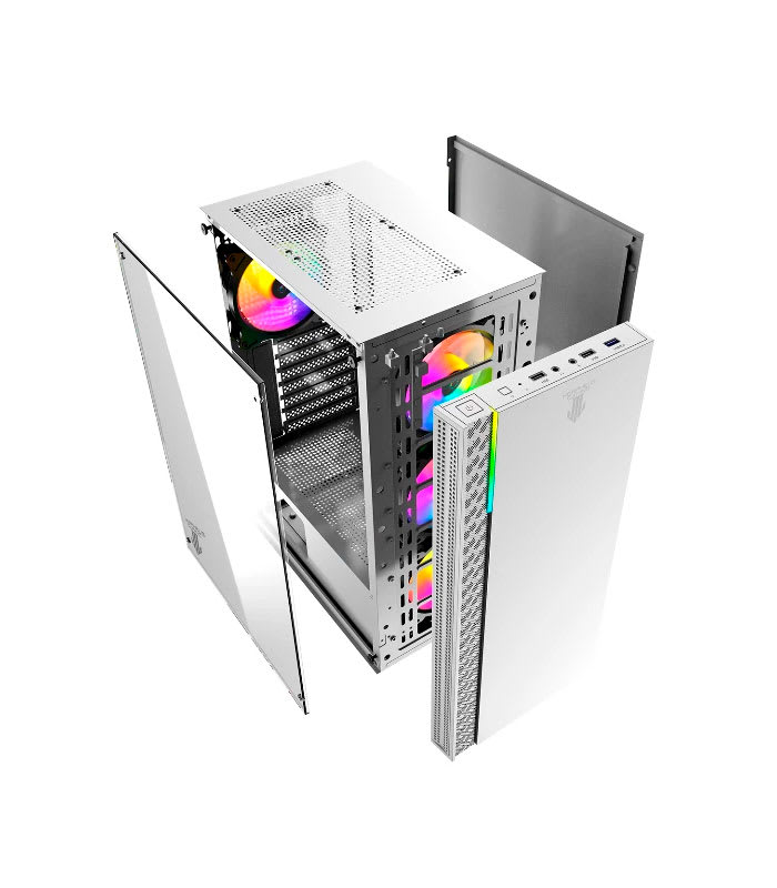 GABINETE MORPHEUS 8010-W VIDRIO TEMPLADO USB 3.0 X1 4 FANS ARGB4