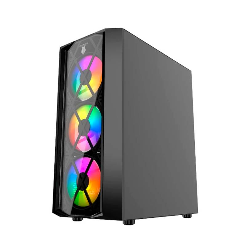 GABINETE MORPHEUS JX188-17 3 VENTILADORES DELANTEROS 1 VENTILADOR TRASERO ARGB3