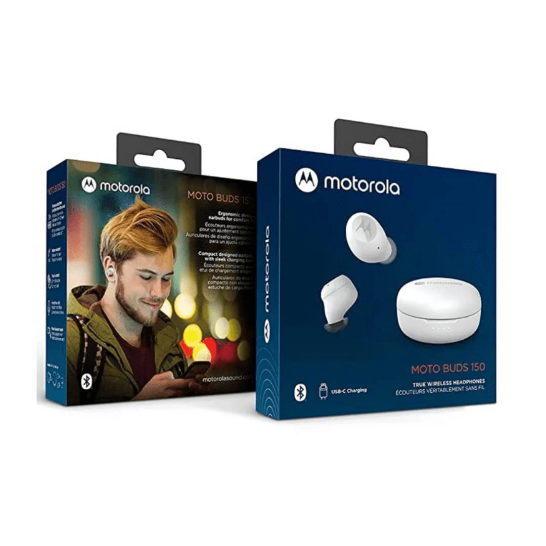 AUDÍFONOS INALÁMBRICOS MOTOROLA MOTO BUDS 150 BATERIA 18 HORAS  79MOTM150W3