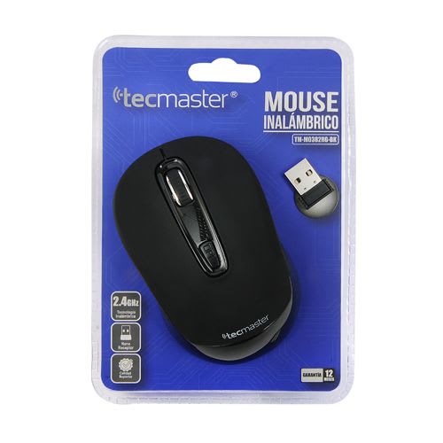 MOUSE INALÁMBRICO TECMASTER 3 BOTONES 1600 DPI 0