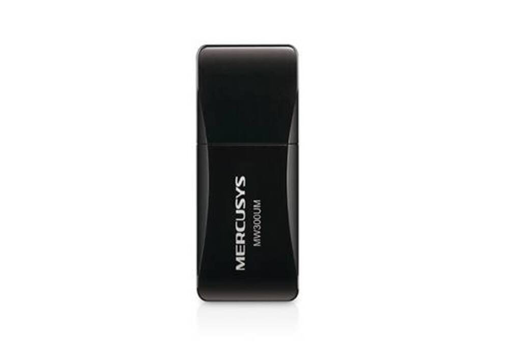 Mini Adaptador USB Inalámbrico Mercusys MW300UM 300Mbps Botón WPS 0