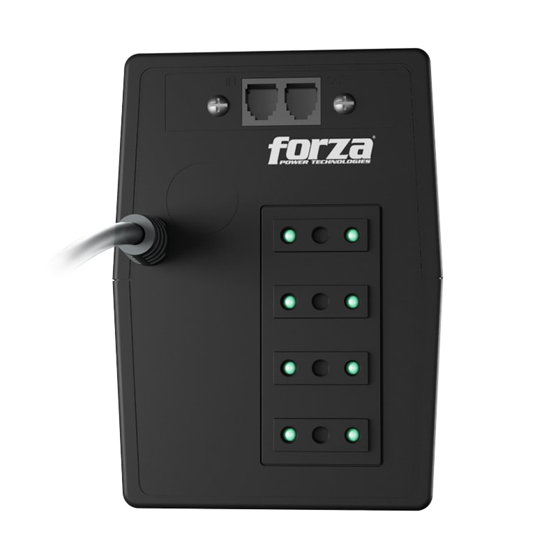 UPS FORZA 500VA/250W 220V INTERACTIVA 4 TOMAS RJ11 46-65HZ NT-512C2